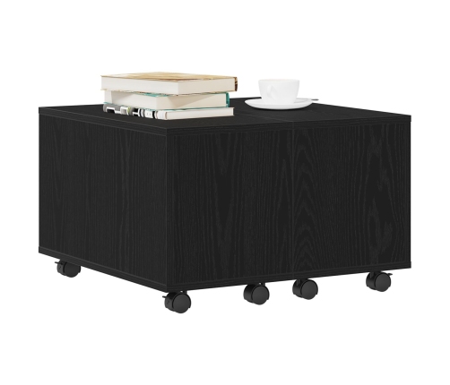 Mesa de café  Roble Negro 60x60x38 cm Madera de Ingeniería