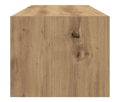 mueble para TV  de roble artesano 100x31x25,5 cm de madera elaborada