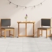 Conjunto de Comedor de Jardín de 3 Piezas  de Madera Maciza de Acacia