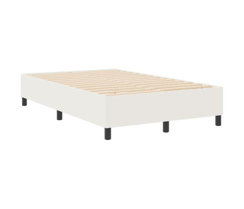 Cama con Base de Muelles  Crema Doble Pequeña Tela de Pana