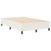 Cama con Base de Muelles  Crema Doble Pequeña Tela de Pana