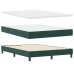 Cama Box Spring  con colchón Verde Oscuro 140x200 cm Terciopelo