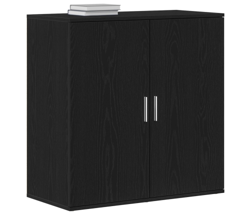 Bufé Roble Negro 79x38x80 cm Madera Sólida