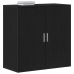 Bufé Roble Negro 79x38x80 cm Madera Sólida