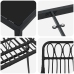 Conjunto de Comedor de Jardín  de 7 Piezas Negro Poliratán