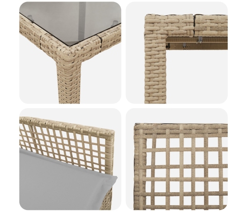Juego de 4 Beige