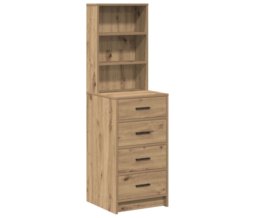 Highboard Roble Artesanal 40x41x135 cm Madera Elaborada