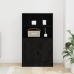 Mueble Alto  Roble Negro 60x35.5x103.5 cm Madera Resistente
