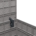 Caja de Almacenamiento Jardín Gris Claro 55x53x57 cm PP