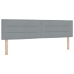 Cama de Somier con Colchón Gris Claro 180x200 cm Tela