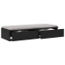 Cajones de cama  en negro, 75 x 36,5 x 16,5 cm, de madera contrachapada