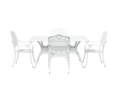 Set de 3 Blanco Aluminio Fundido 150x90x72 cm Duradero