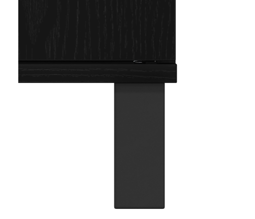 mueble de baño  lavabo negro roble 80x33x60 cm madera elaborada