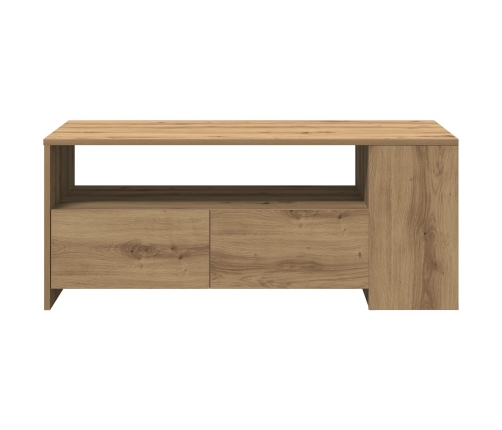 Mesa de Café  - Roble Artesanal - 102x55x43.5 cm - Hecha de Madera Elaborada