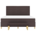 Cama Box Spring  con colchón y banco Marrón Oscuro 180x200 cm Tela