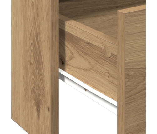 Mesa de Café  - Roble Artesanal - 102x55x43.5 cm - Hecha de Madera Elaborada