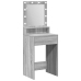 Mesa de tocador  con luces LED en Gris Sonoma - 50x41x135 cm