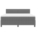 Cama con Somier  con Colchón Gris Super King Tela de Terciopelo