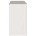 Aparador ""DRAMMEN"" Blanco 114x43x75,5 cm Madera Sólida de Pino