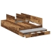 Cama con almacenamiento  Madera antigua Madera maciza 120 x 190 cm