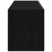 Mueble para TV  con luces LED en negro y roble, 75x35x40 cm, de madera