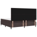 Cama Box Spring con Colchón Gris Oscuro 200x200 cm Tela