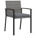 Set de Comedor de Jardín de 5 Piezas Gris Poliratán