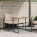 Conjunto de Comedor Jardín de 2 Piezas Silla Individual con Cojines Taupe