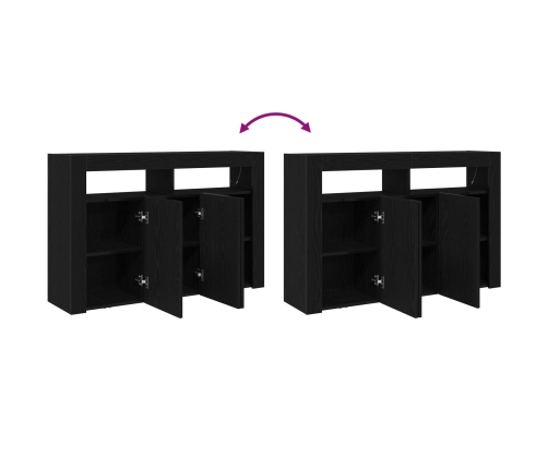 Aparador  Roble negro Madera engineered 116 x 30 x 75 cm