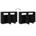 Aparador  Roble negro Madera engineered 116 x 30 x 75 cm