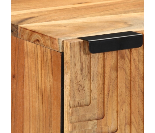 Gabinete de Baño Suspendido  38x33,5x48 cm de Madera Maciza de Acacia