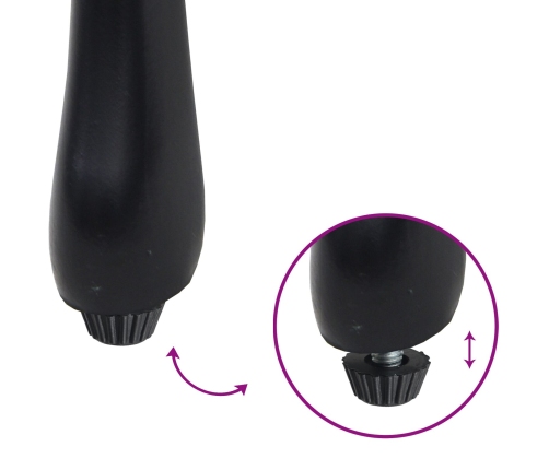 Set de Bistro de Jardín de 3 Piezas  en Negro de Aluminio Fundido