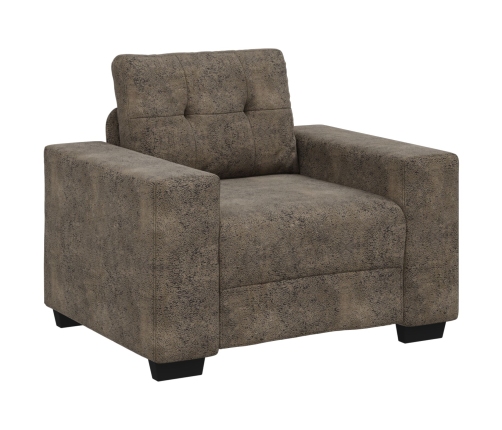 Sillón  Gris Oscuro de 59 cm en Piel Sintética