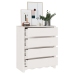 Cajonera  ""DRAMMEN"" Blanca 76,5x40x91 cm Madera Maciza de Pino