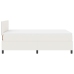 Cama con Box Spring  con Colchón Crema 120x200 cm Tela de Pana