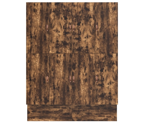 Estructura de Cama con Almacenamiento  Marrón Madera Elaborada