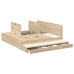 Estructura de Cama con Almacenamiento  Marrón Madera Fuerte