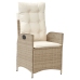 Set de 2 Beige y Blanco Crema