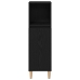 Armario de baño  Negro Roble 30x30x100 cm Madera elaborada