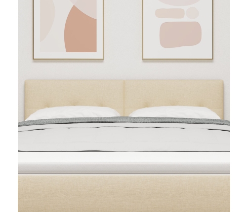 Cabecero  Botones Tapizado Crema 140 cm Tela