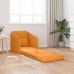 Sofá cama de suelo  2 en 1 Amarillo Oscuro 65x80x83 cm Tela