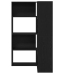 Armario Esquinero  Negro Roble 140x30x140 cm Madera Elaborada