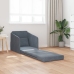 Sofá Cama  2-en-1 Gris Oscuro 65x80x83 cm Terciopelo