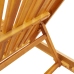 Sillas de Playa  2 pcs con Ruedas y Cojín de Madera de Acacia