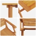 Conjunto de Bistro Plegable de 3 Piezas de Madera de Acacia