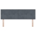 Cabecero Button Tufted Gris Oscuro 160 cm Terciopelo