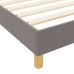 Estructura de Cama de Tela Taupe  90x200 cm