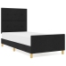 Cama de tela negra  90x200 cm