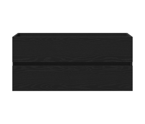 Mueble de lavabo  con lavabo integrado de roble negro y madera de ingeniería
