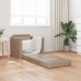Sofá cama  2 en 1 Cappuccino 74x77x81 cm de cuero sintético